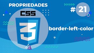 Border-Left-Color, Propriedade CSS 3 para definir a cor da borda do lado esquerdo de um elemento